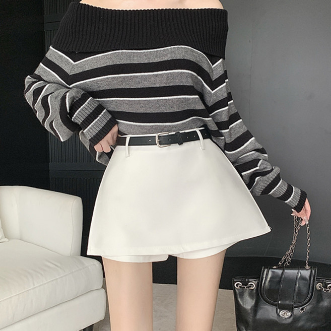 어썸풀 여성용 포노로스 A라인 벨트 치마바지 A26SPP121922