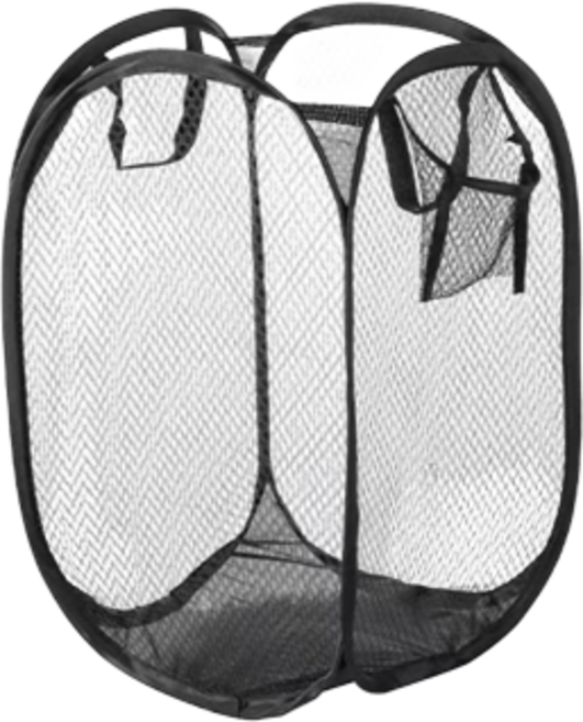 하이퍼플래닛 하이퍼 펀칭 메쉬 빨래 바구니, 블랙