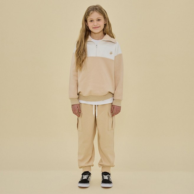 비버리힐스폴로클럽 아동용 버블 반집업 상하의 세트