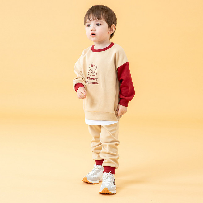 KIDSCOMO 童款可愛長袖長版套裝