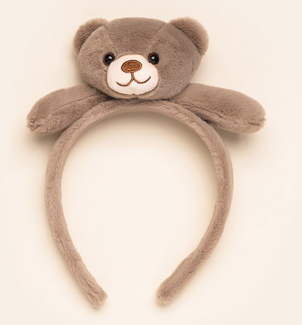 조이파티 곰돌이 머리띠, 모카, 1개