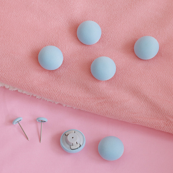 withWIN 간편한 원터치 이불 고정핀, 16개, 블루