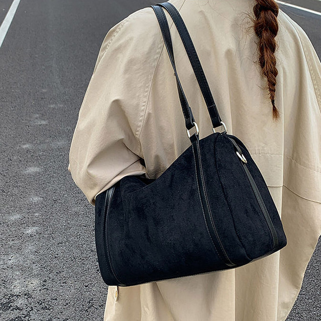 CCREANG 女用大容量日常麂皮肩揹包 7584