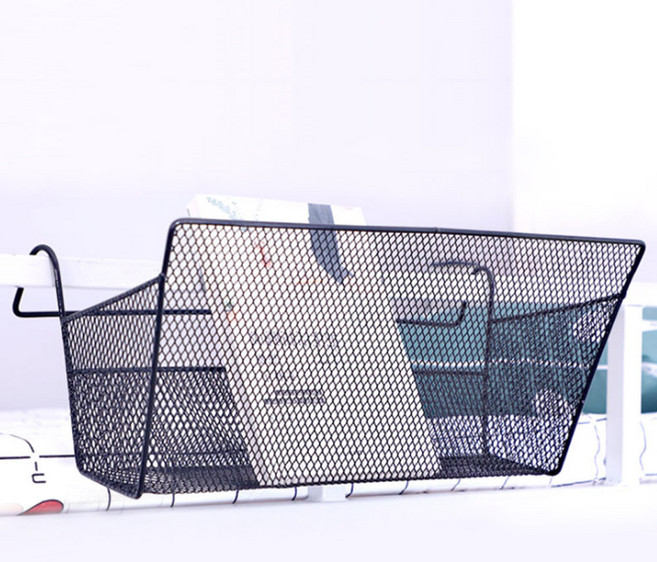 알리다 철제 행잉 바스켓 걸이형 틈새바구니, 블랙, 1개