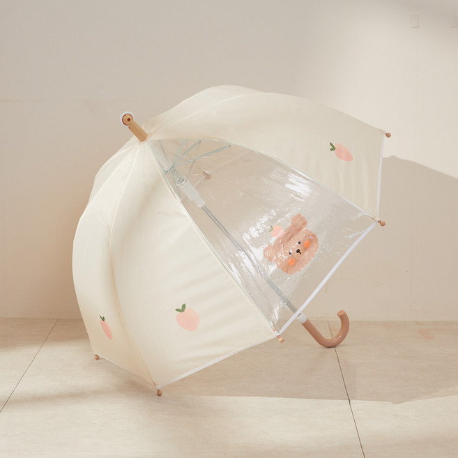 bebenuvo 兒童用滾輪透明帶輪雨傘