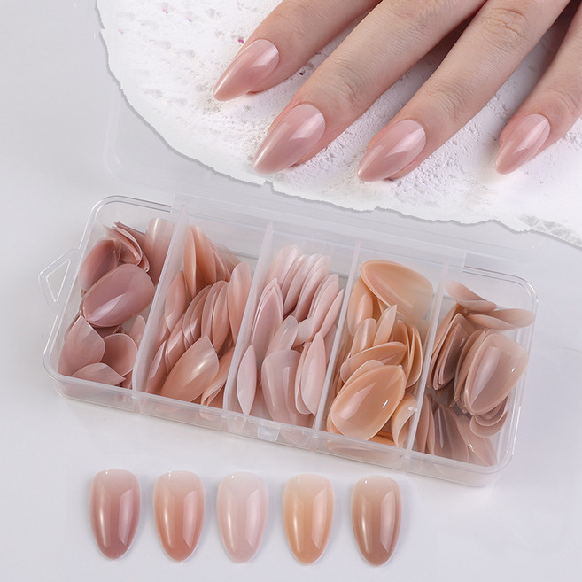 카카스 컬러믹스 누드컬러 네일팁 5종 x 28p 세트 KN-T5014, 1개, 혼합색상