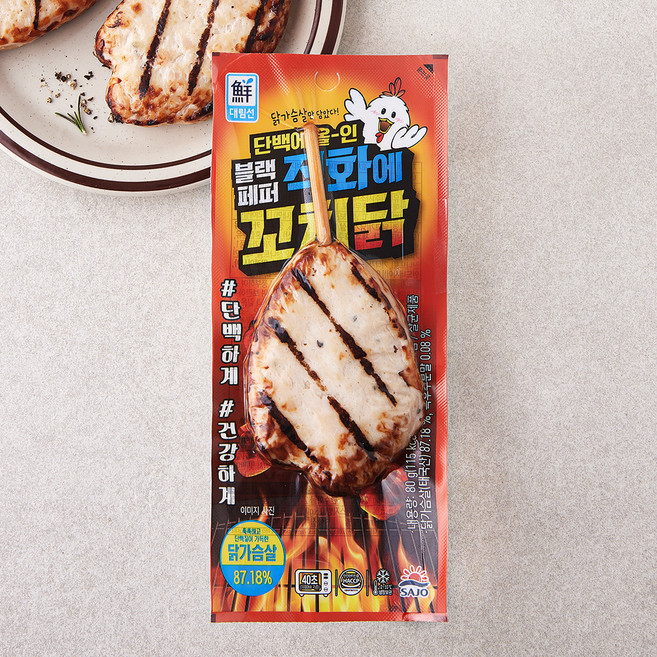 대림선 직화에 꼬치닭 블랙페퍼, 80g, 1개입, 1개