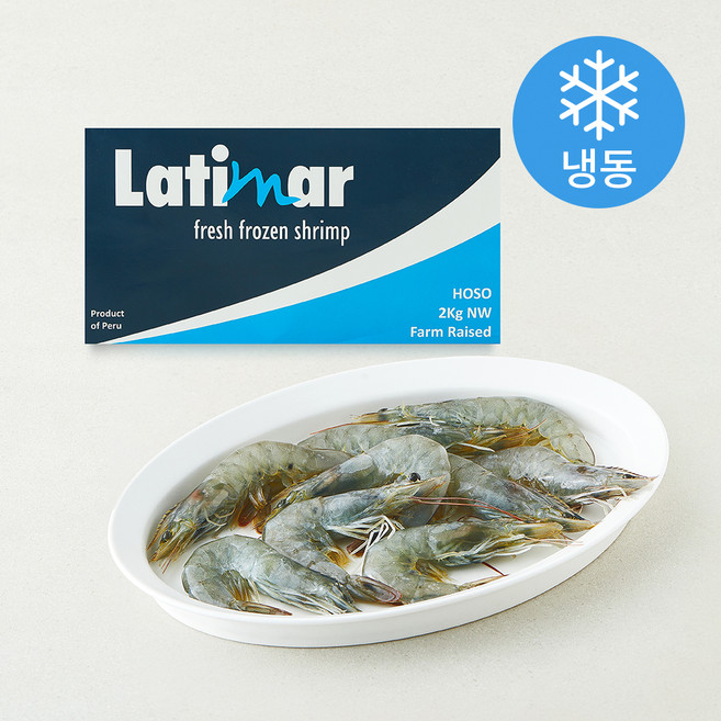 비비수산 페루산 흰다리 새우 (냉동), 1개, 2kg(40/50)