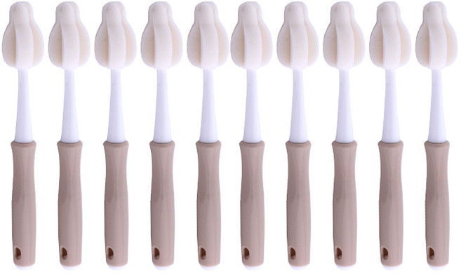 아이조아 21 젖꼭지 브러쉬솔, 10개, 베이지