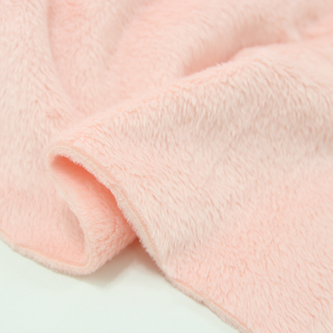 릴리패브릭 라네쥬 부드러운 털원단 양면 극세사 담요 강아지옷 소품 원단, 피치핑크, 1개