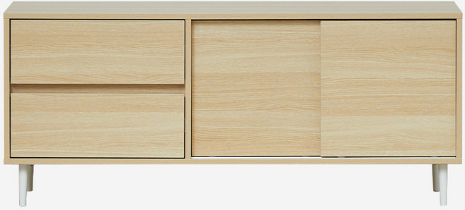 파로마 미라쥬 거실장 1200 방문설치, 오크