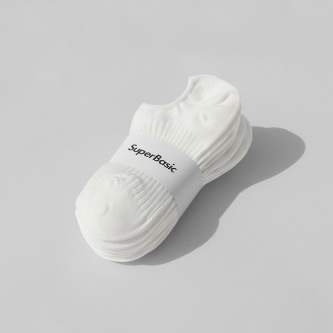 슈퍼베이직 여성용 골지 페이크 삭스 덧신 10켤레 세트 1250