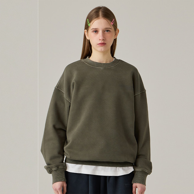 어반에이지 CONTROL TOWER 피그먼트 오버 맨투맨