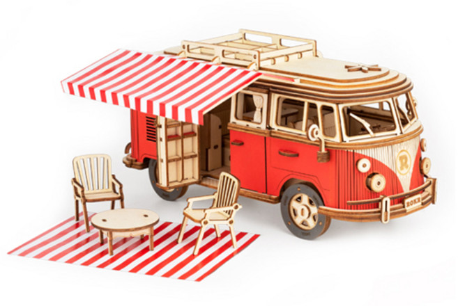 로보타임 MCB01 CAMPER VAN DIY 엔틱 캠핑카, 혼합색상, 1개