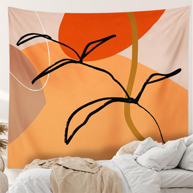 에어 북유럽 패턴 디자인 패브릭 포스터 피치기모, TYPE A