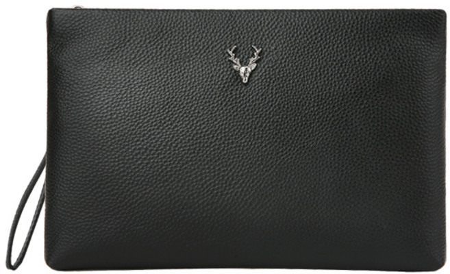 애드에딧 남성용 애탠 가죽 클러치 백