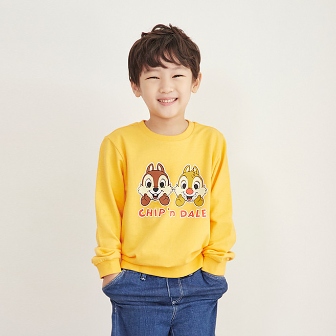 레노마키즈 칩앤데일 아동용 더립 맨투맨