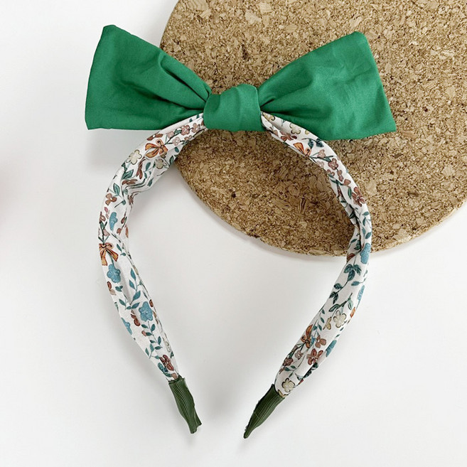 비솔 여아용 리본 머리띠