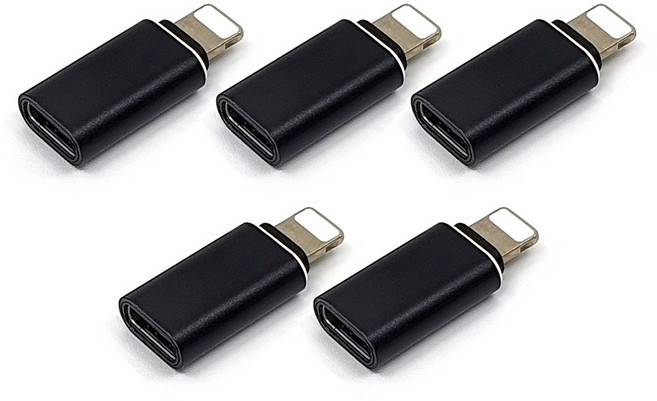 스토리링크 C타입 to 8핀 변환 젠더, 27mm, 랜덤발송, 5개