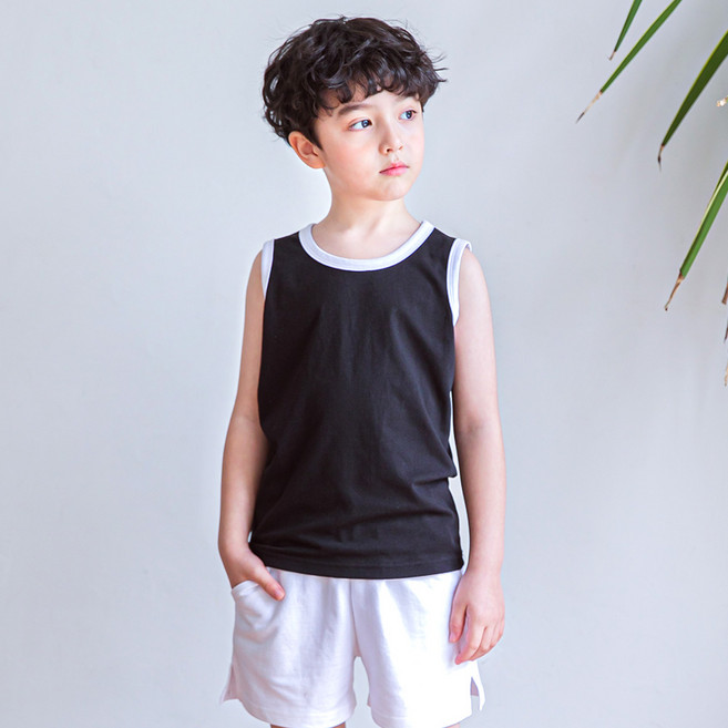 유라비 키즈 마커스 민소매 티셔츠