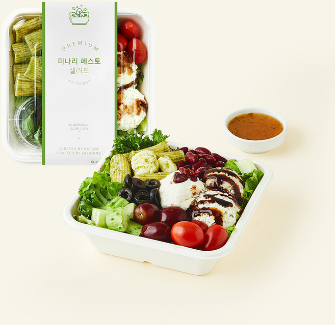 샐러딩 미나리 페스토 샐러드, 423g, 1개