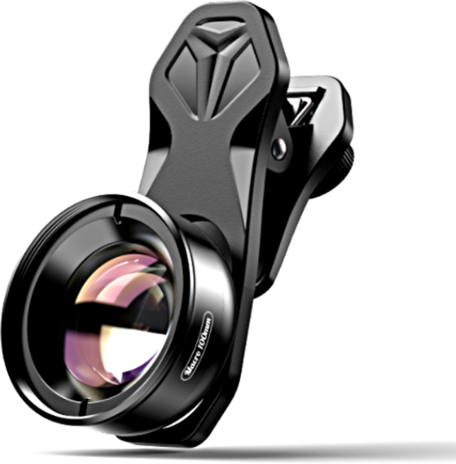 에이펙셀 HD 100mm 10x 슈퍼 매크로렌즈 스마트폰 접사렌즈 APL-HB100MM, 검정색, 1개