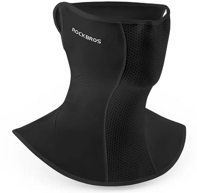 락브로스 자외선차단 스포츠 마스크, 블랙, 1개