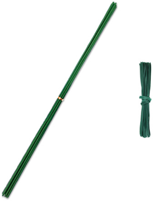 코팅 식물지지대 3mm x 90cm, 20개