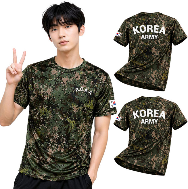 KOREA ARMY 涼感ROKA短袖T恤 2件組