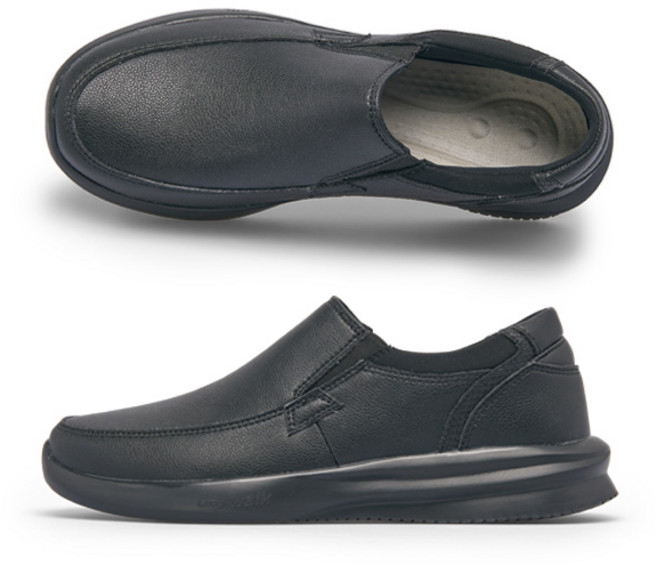 데이워크 남성용 노아 가벼운 아치 서포트 컴포트 슬립온 3.5cm SW1016-BK