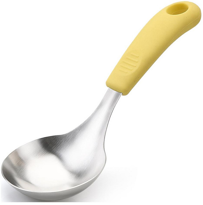 NONEW 304不鏽鋼迷你湯勺, 1個, 黃色