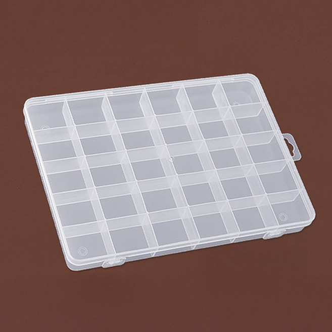아트조이 칸칸이 소품정리 다용도 화장대 미니 수납박스 30칸, 투명, 1개