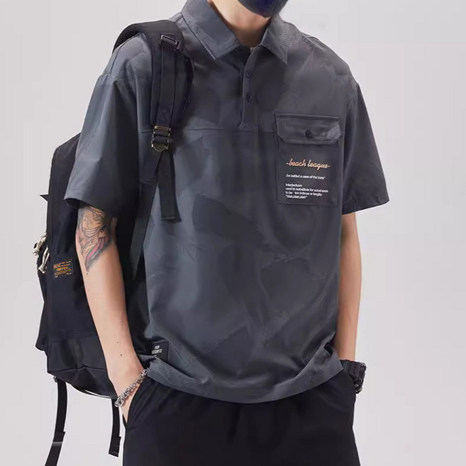 男款 DM Acl 短袖口袋Polo衫