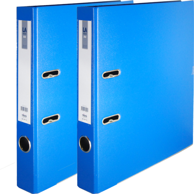 마이다스 LA 레버아치바인더 민 5cm, 블루, 2개