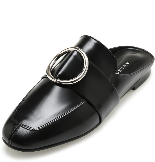 어썸듀 여성용 가죽 메탈링 블로퍼 ADS018