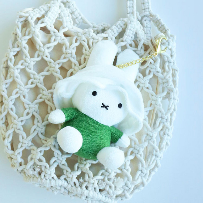 many A little Miffy 幽靈包包吊飾娃娃, 1個, 綠色, 15cm