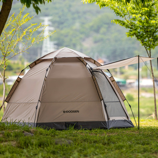 패스트캠프 아이두젠 오토6 그늘막 텐트 피크닉 쉘터, 탄, 3~4인용