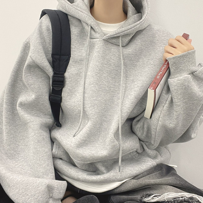 위드후이린 온도 루즈핏 후드 티셔츠