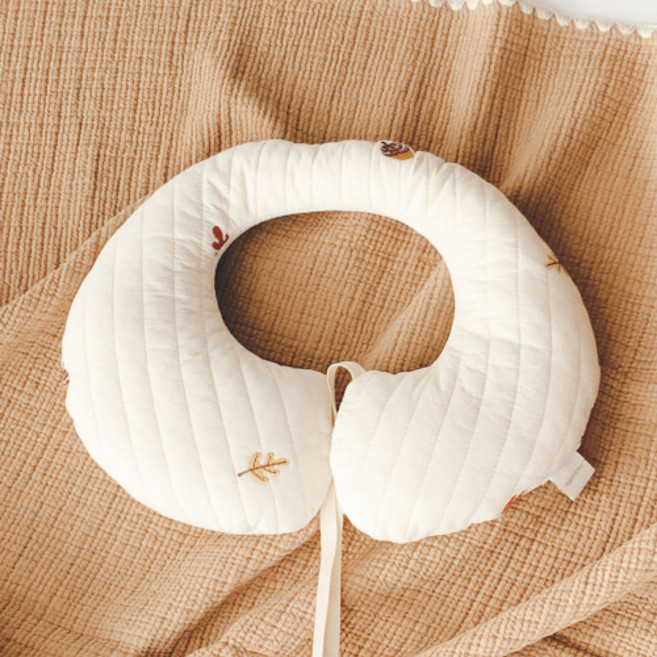 마롤로뜨 유아용 100수 누빔 유모차 카시트 목쿠션, 메이플토리