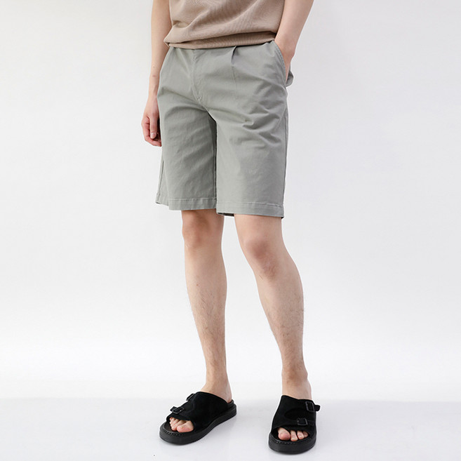 해리슨 남성용 와이드 치노 숏 팬츠 RTW1943