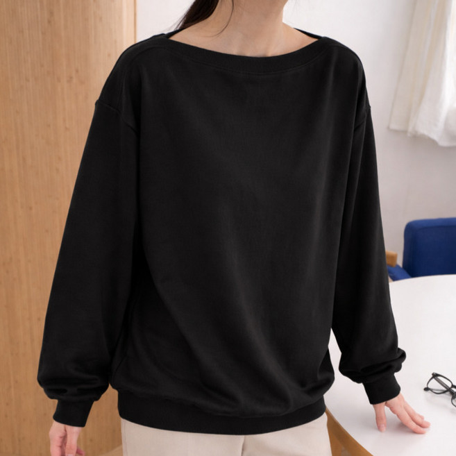 라라온 심플 보트넥 긴팔 맨투맨 26TSP3712