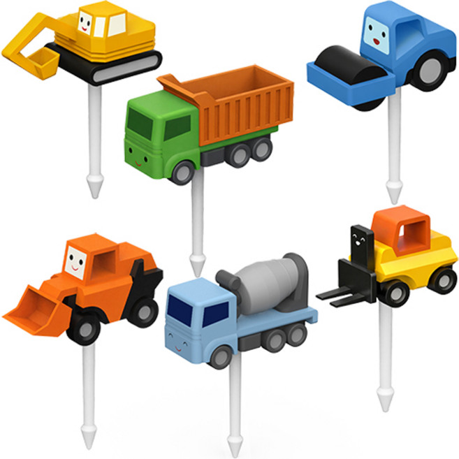 큐트미 중장비 픽 6종 세트 MP280, 1세트