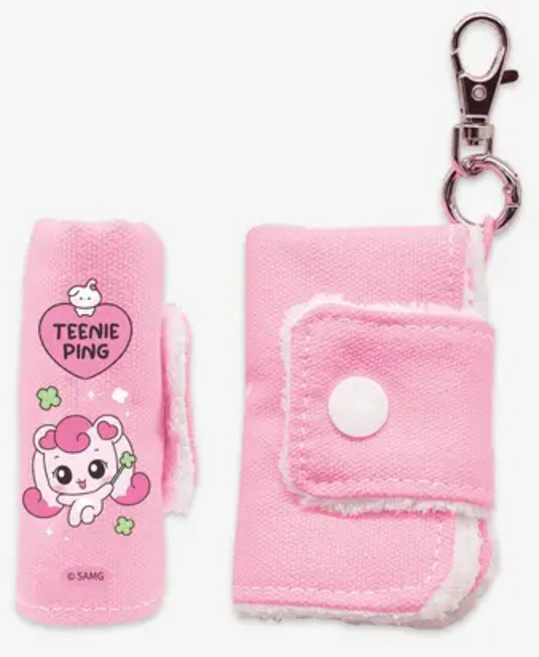 캐치티니핑 하츄생활 미니 타올 키링, 하츄핑, 1개