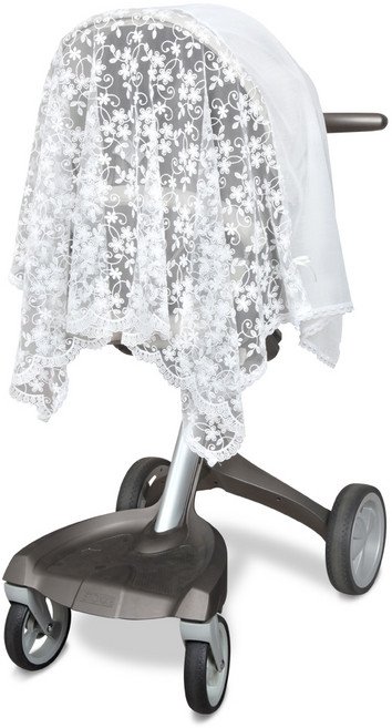 마니또 캔디 투인원 레이스 유모차 가리개, 01 플라워가든, 1개