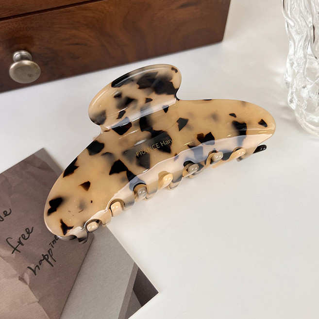 Sea of B 法式豹紋半頭鯊魚夾