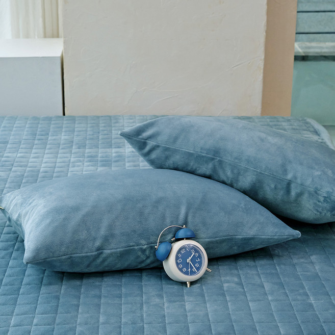 바자르 히팅셀 극세사 솜샤시 베개커버