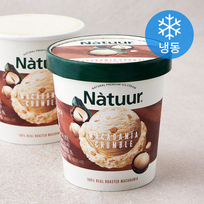 나뚜루 마카다미아 크럼블 파인트 아이스크림 (냉동), 474ml, 1개입, 1개