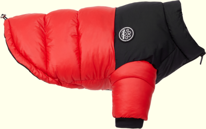 멍템 강아지 히트 패딩, 레드, 1개