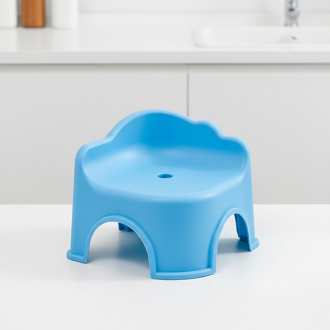 조인메이드 등받이가 있는 욕실 구름 스툴, 블루