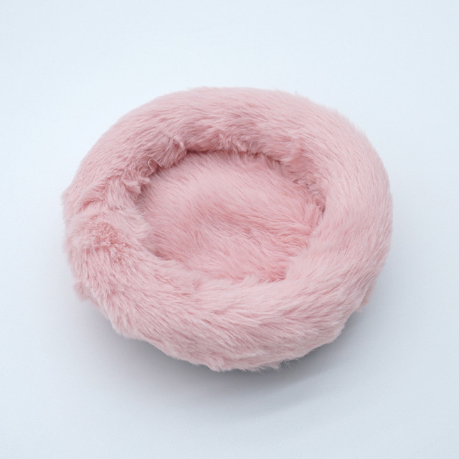 레몽크리프 햄스터 크레 파충류 소동물 솜사탕 원형 방석 S 9cm, 핑크, 1개